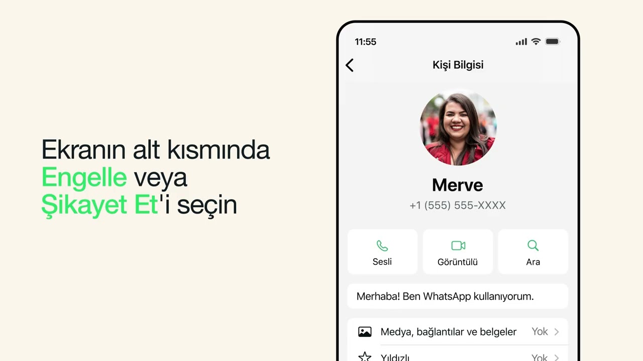 Kişileri şikayet etme ve engelleme (iPhone) | WhatsApp