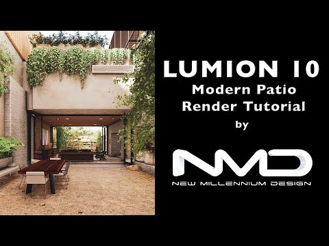 Lumion 10 Pro Modern Patio Render Tutorial