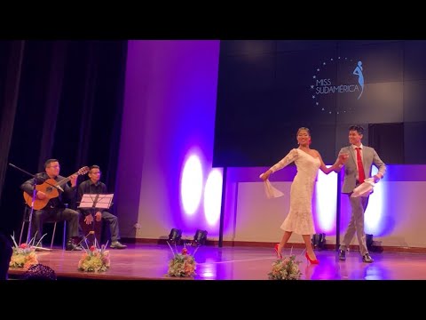 Anghela Panta y Fabrizzyo García - Marinera Limeña en Miss Sudamérica 2023