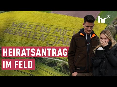 Landwirt überrascht Freundin mit Heiratsantrag im Feld | maintower
