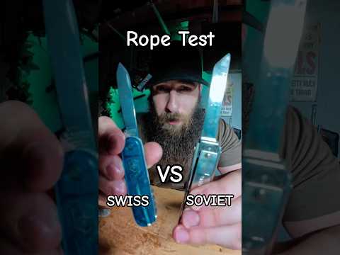 Soviet Frame Knife vs Swiss Army Knife – Rope Cutting Test!