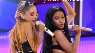 Nicki Minaj feat. Ariana Grande Get on your knees lyrics (Explicit)