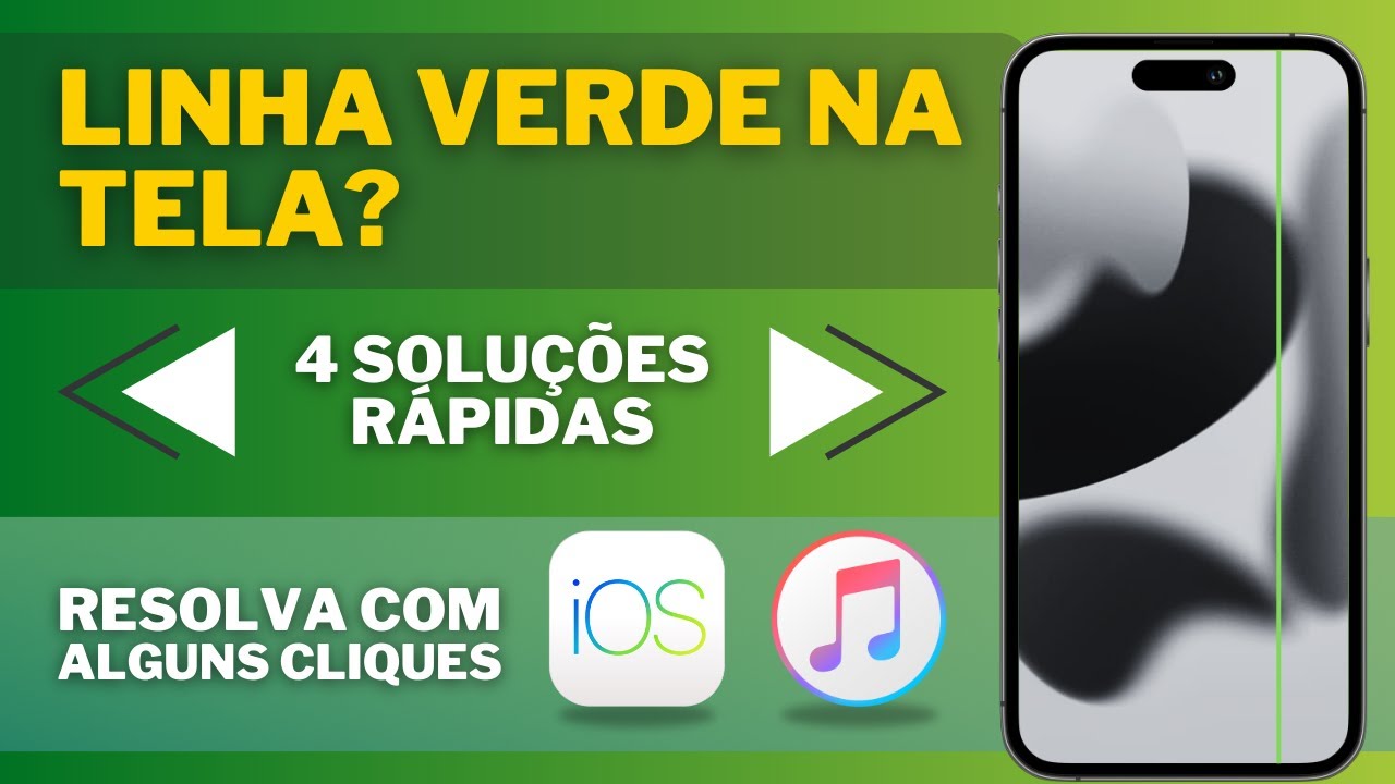Corrigir linha verde na tela do iPhone