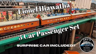 Lionel Hiawatha 3 Car Passenger Pack- Surprise Car?