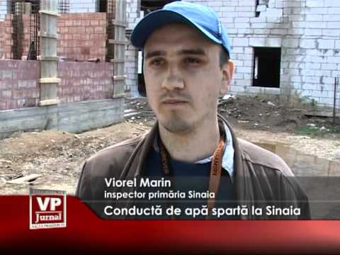 Conductă de apă spartă la Sinaia