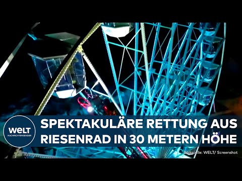 CHILE: Steuerungssystem versagte - Feuerwehr rettet Fahrgäste aus Riesenrad in 30 Metern Höhe