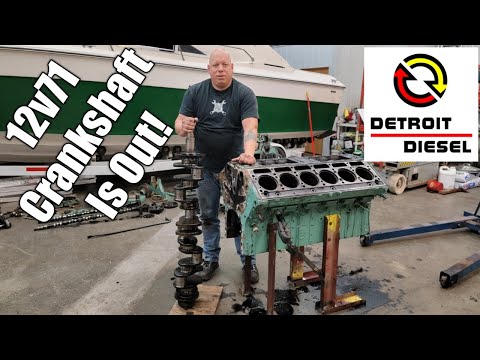 12v71 Detroit Crankshaft Removal