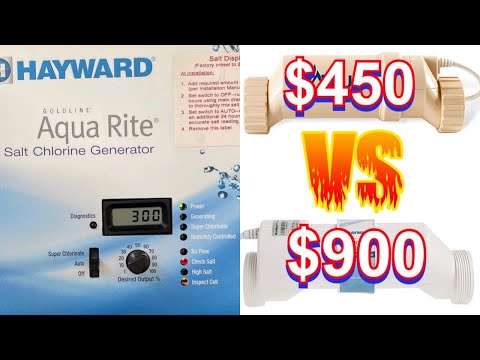 Hayward vs Blue Works Replacement￼ Aqua Rite Chlorine Generator  - Solid Inspect Cell & Check Salt