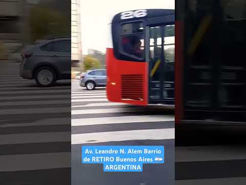 Asi es la AV LEANDRO N ALEM en el BARRIO de RETIRO | Buenos Aires 🇦🇷🚶ARGENTINA