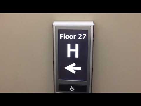 ULTRA FAST OTIS Compass Traction High-Rise Elevators @ 1 World Trade Center, Long Beach, CA