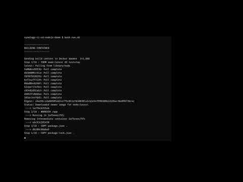 Thumbnail of the video "CI/CD from Git on Synology using Docker with double speed".