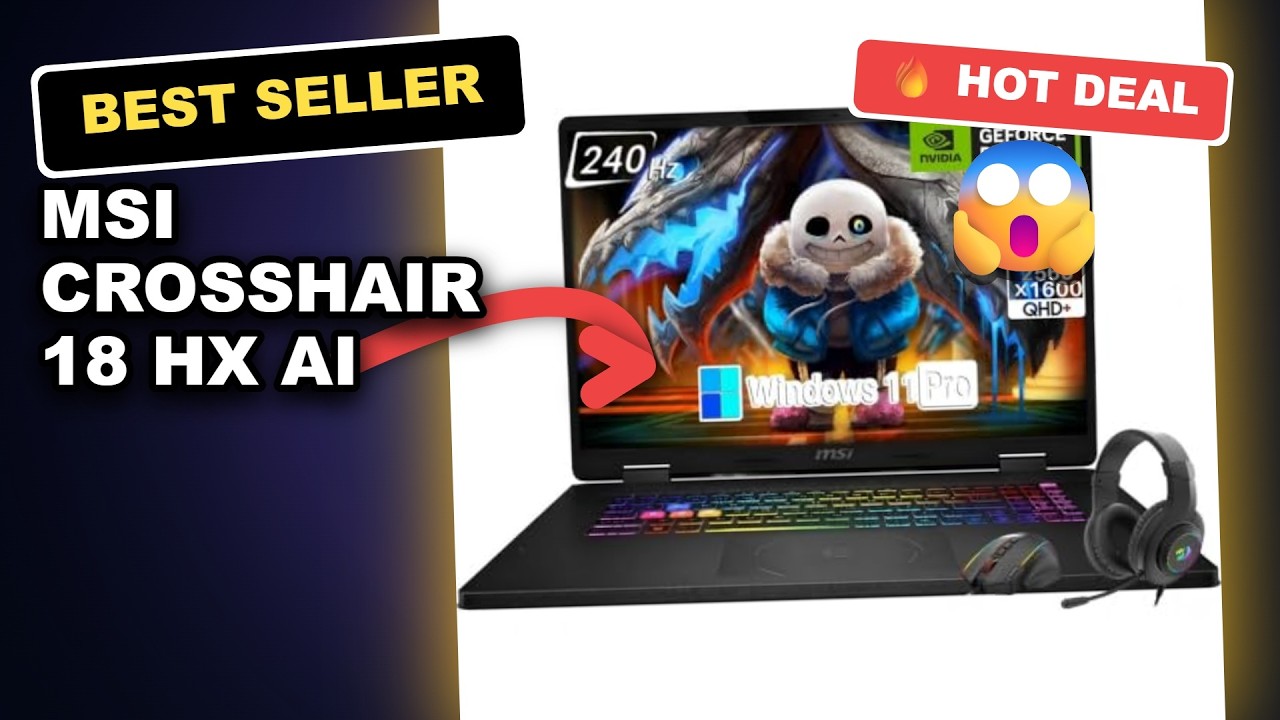 MSI Crosshair 18 HX AI 18 Gaming Laptop Review: Powerful Performance and 240Hz Display