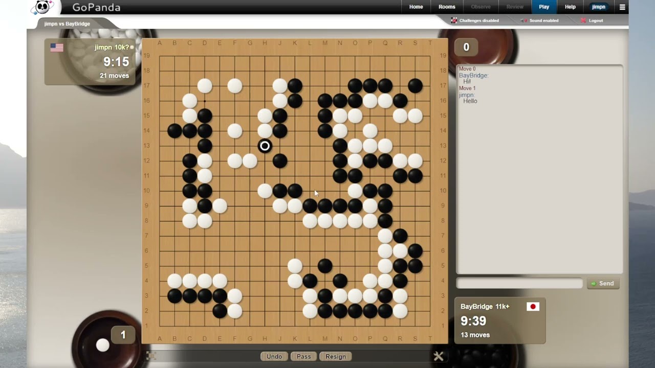 Back to Pandanet game 2