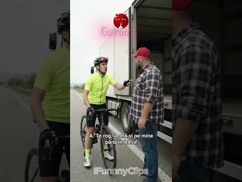 Biciclistul fură mașina de poliție! (Part 1) 🚲🚨 #shorts #viral #funny #romania #foryou #fyp #top
