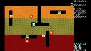 Sharp X1 Game: Dig Dug (1983 Dempa / Namco)