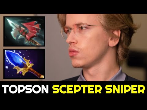TOPSON Sniper with Aghanim's Scepter Build — 27min Fast Game 7.32c Dota 2