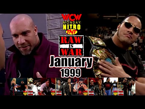 WWF RAW vs. WCW Nitro - January 1999 Full Breakdown - The Peak of The Monday Night Wars