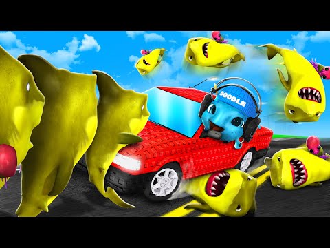 CARS vs 100 ARKEYS?! (Car Crash Studio)