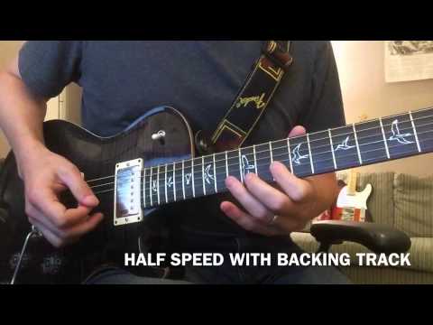 Sweet Child O Mine - Guitar Solo Lesson with Slow Motion Half Speed - Guns N' Roses