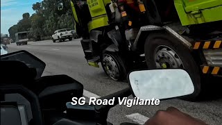 Download lagu 4feb2026  #XE3886E isuzu lorry poorly maintained front tyre exploded causing traffic jams mp3