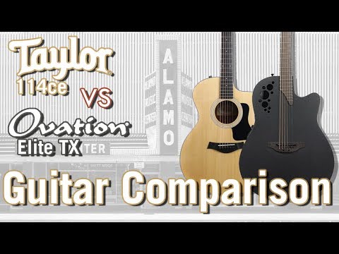 Taylor 114ce vs Ovation Elite TX - The Best Stage Ready Acoustic Guitars