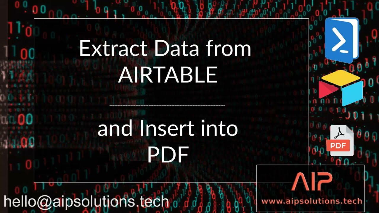 Insert AirTable data into PDF Template Document