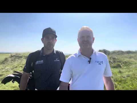 Steve on the Course with PGA Tour player, Callum Tarren