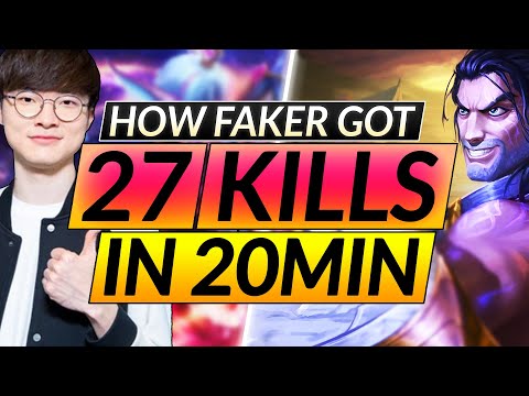 How FAKER scored 27 KILLS in 20 Minutes and How YOU CAN TOO - Laning Essentials - LoL Mid Guide