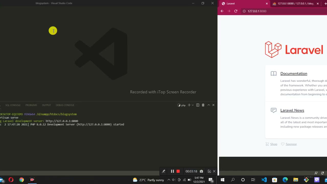 Laravel-Blog System Management Part-1(Install Project)
