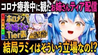 療養中に観たラプラスのお姉さんティア配信に衝撃を受ける雪花ラミィ【ホロライブ 切り抜き】