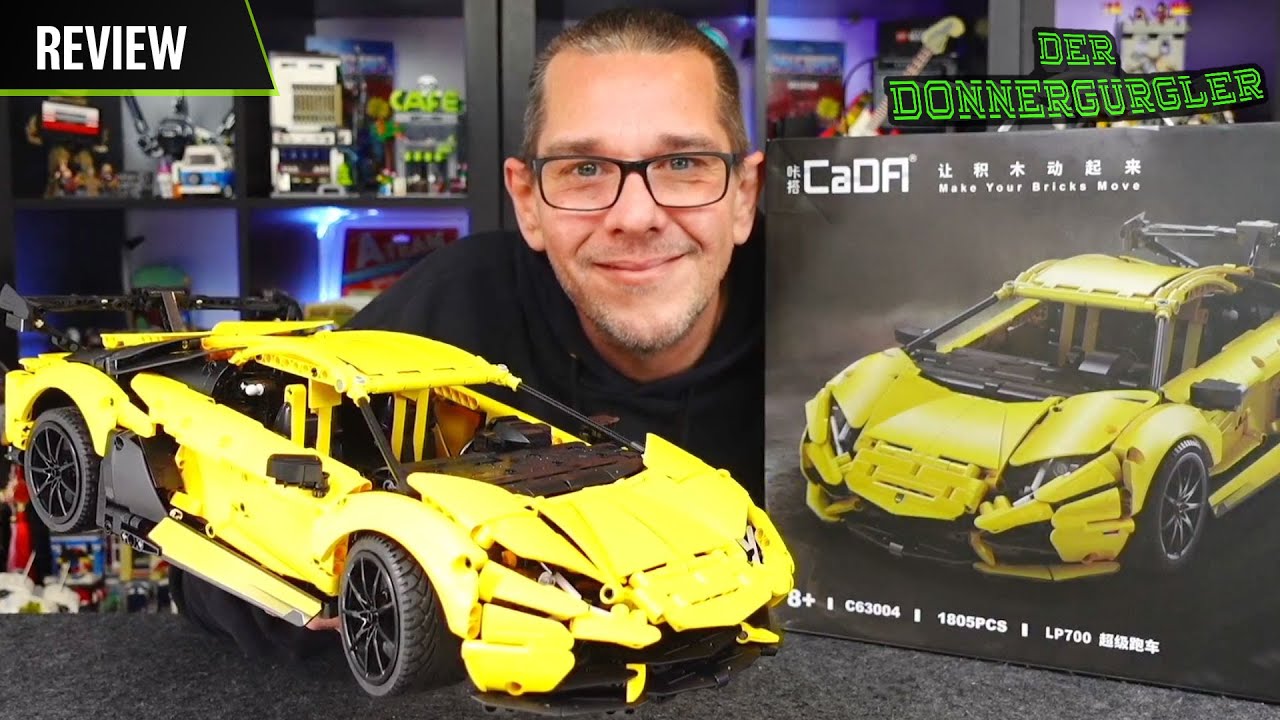 Mein erstes Cada Technic Supercar der LP700 Lamborghini Aventador - C63004 - Eine Lego Alternative?