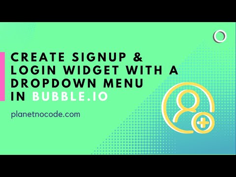 Creating a signup & login widget with a dropdown menu thumbnail