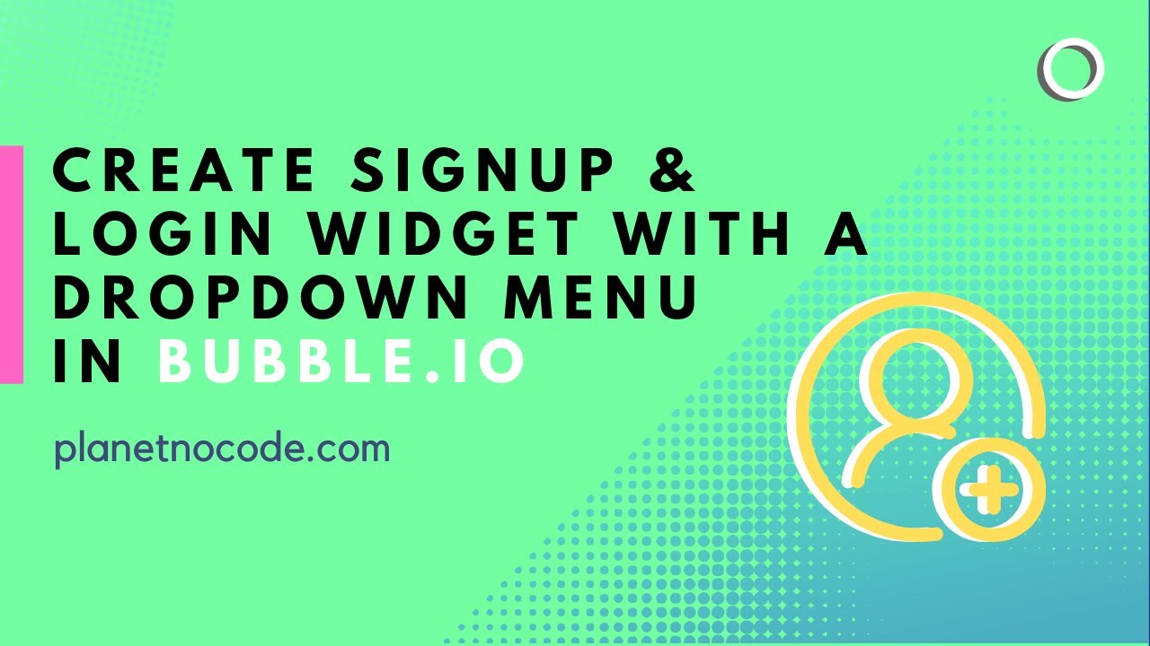 Creating a signup & login widget with a dropdown menu thumbnail