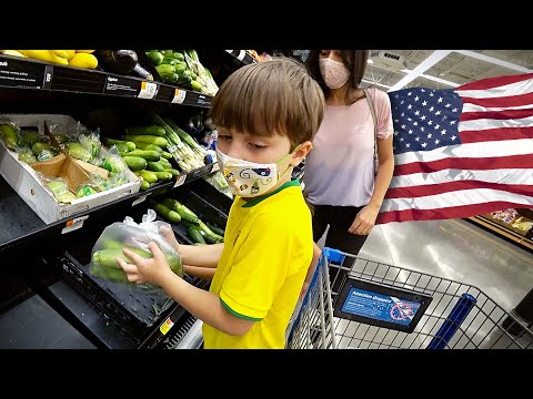 COMPRAS DA SEMANA NO SUPERMERCADO WALMART DOS ESTADOS UNIDOS - Família Brancoala