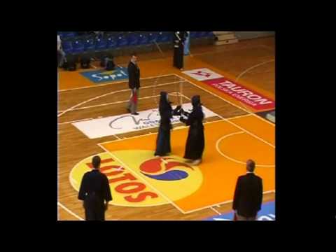 Poland Junior Kendo Championships - 13-15 - Ajdinian(aka) vs. Gicner (shiro)