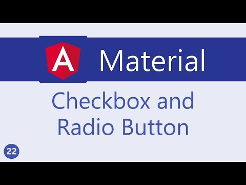 Angular Material Tutorial 22 Checkbox and Radio Button