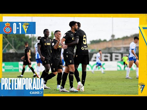 Resumen RCD Espanyol 0-1 Cádiz CF | Cádiz Club de Fútbol | Pretemporada