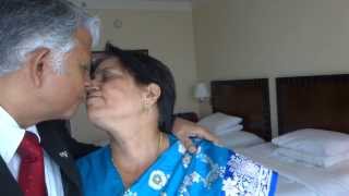 preview picture of video 'Aruna & Hari Sharma in Rm 634 Renaissance Marriott Powai Hotel, Mumbai, Feb 28, 2014'