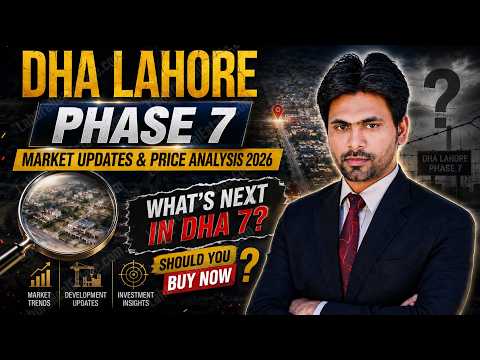 DHA Lahore Phase 7 Latest Market Update 2026 | 1 Kanal Plot Prices & Investment