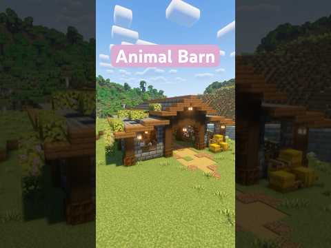 Minecraft Animal Barn Design!