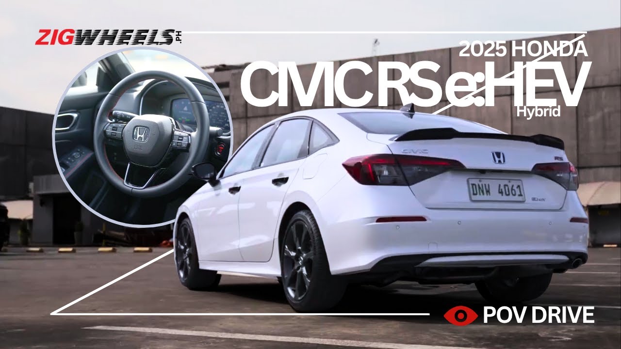 2025 Honda Civic RS eHEV POV Night Drive Review | 