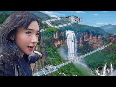 Walking 530m Above a Waterfall in Qingyuan, China!