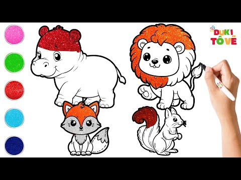 Wild Animals Coloring Pages 🦁 Tô Màu Động Vật Hoang Dã | Duki Tô Vẽ