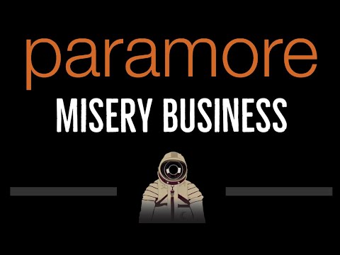 Paramore • Misery Business (CC) 🎤 [Karaoke] [Instrumental Lyrics]