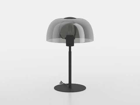 Bordlampe Solo 2 Sort/Grå H.41,5 cm 