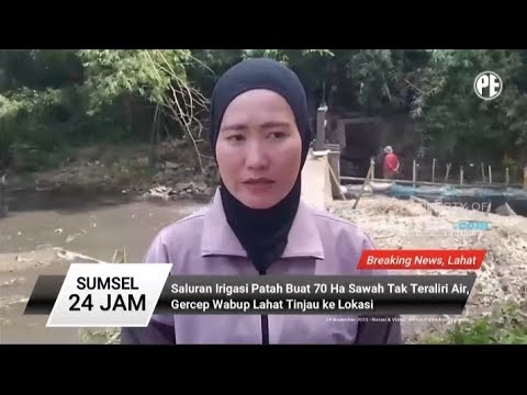 Saluran Irigasi Patah Buat 70 Ha Sawah Tak Teraliri Air