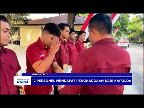 12 PERSONEL RAIH PENGHARGAAN DARI KAPOLDA GORONTALO