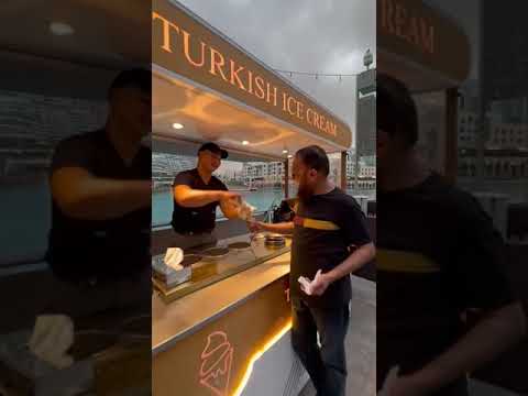 #Turkish ice Cream Dubai Burj Khalifa