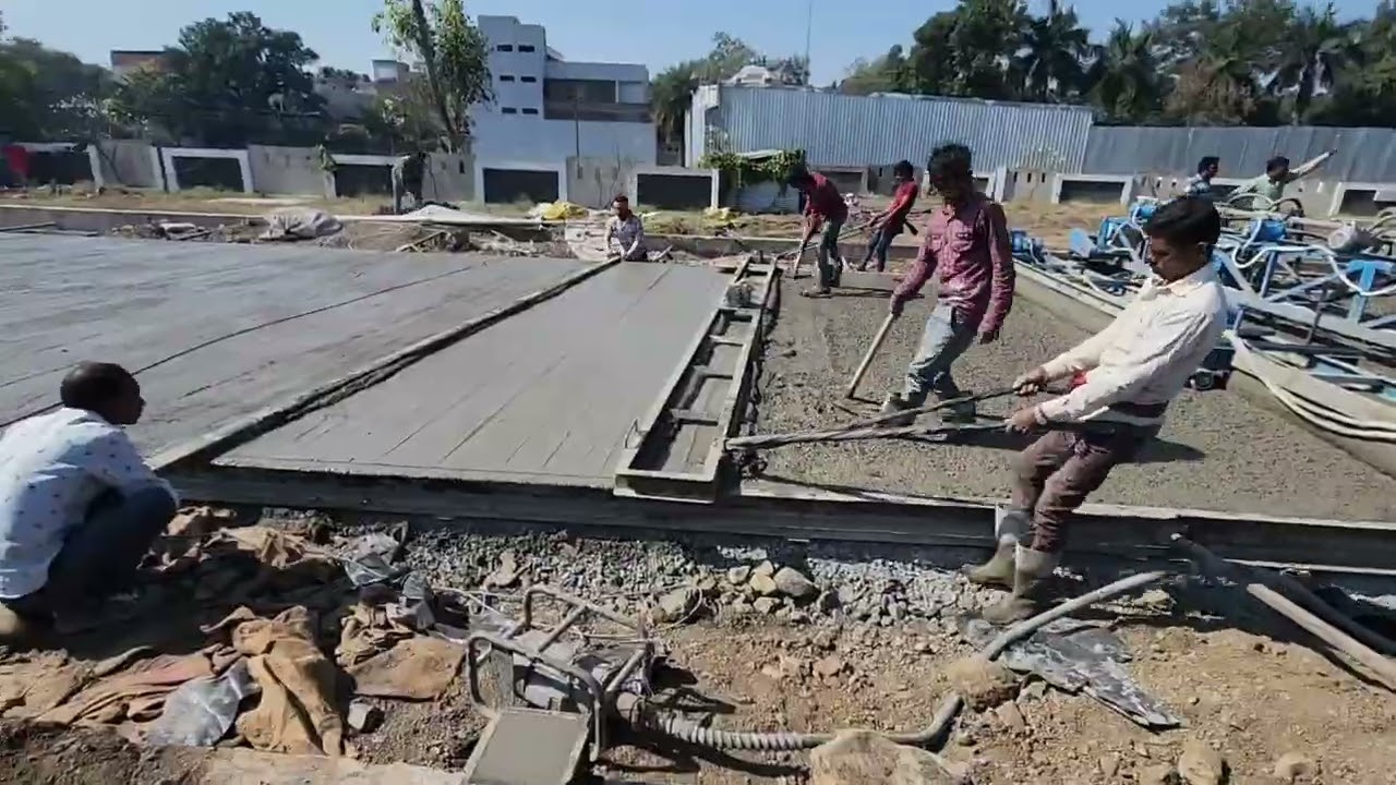 Process of cement concrete pavement construction 🏗️🏗️🚧