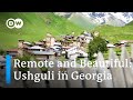 One Of The Most Beautiful Villages In Georgia Ushguli In The Caucasus Mountains